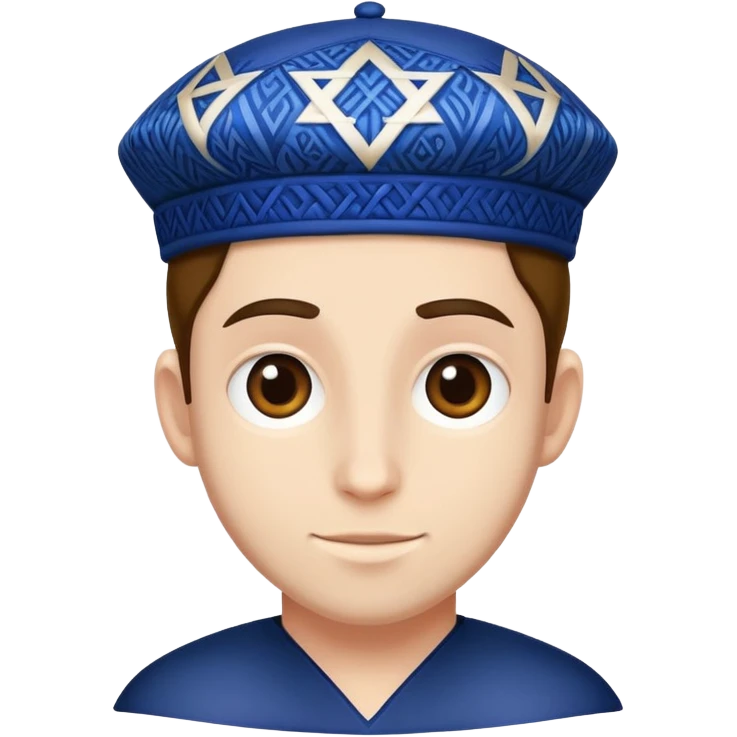 🤑 with yarmulke ￼  emoji