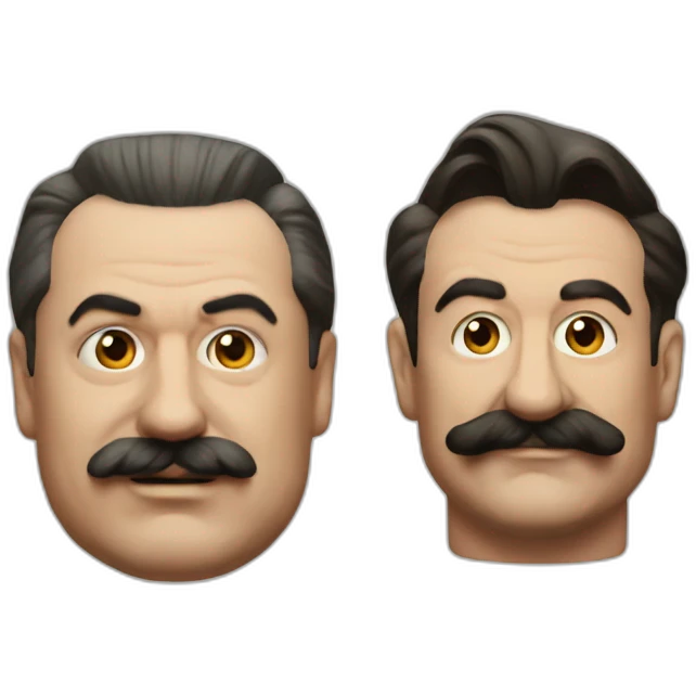 Stalin with mario emoji