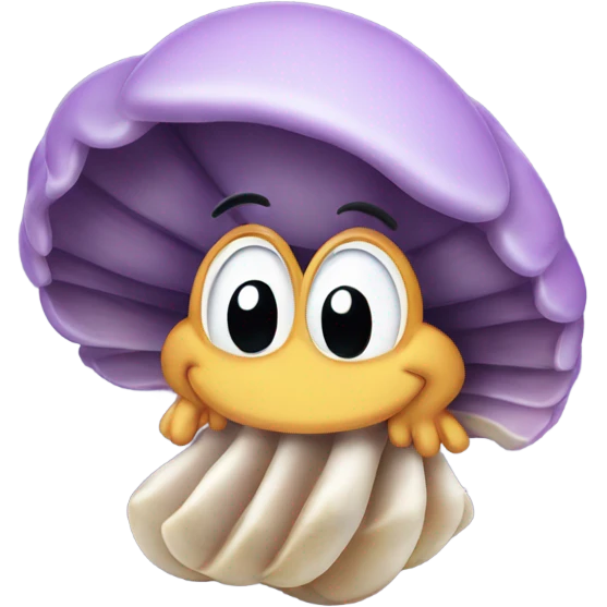 Clam with Mickey ears emoji
