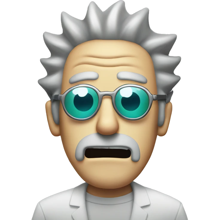 rick from rick and morty with sunglasses emoji