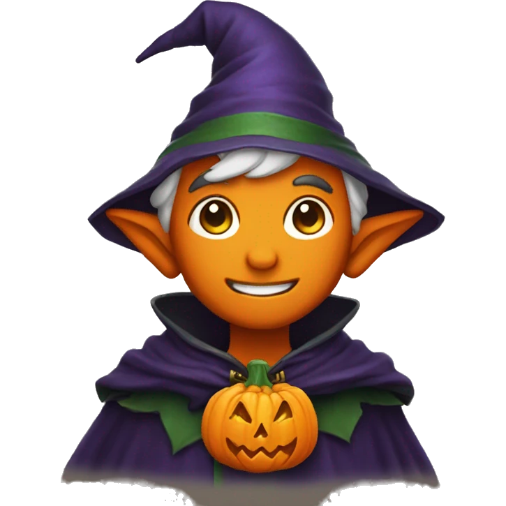 pumkin elf male wizard emoji