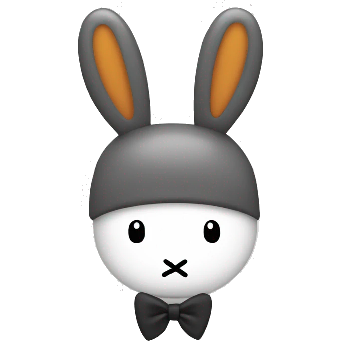 Miffy with a bow emoji
