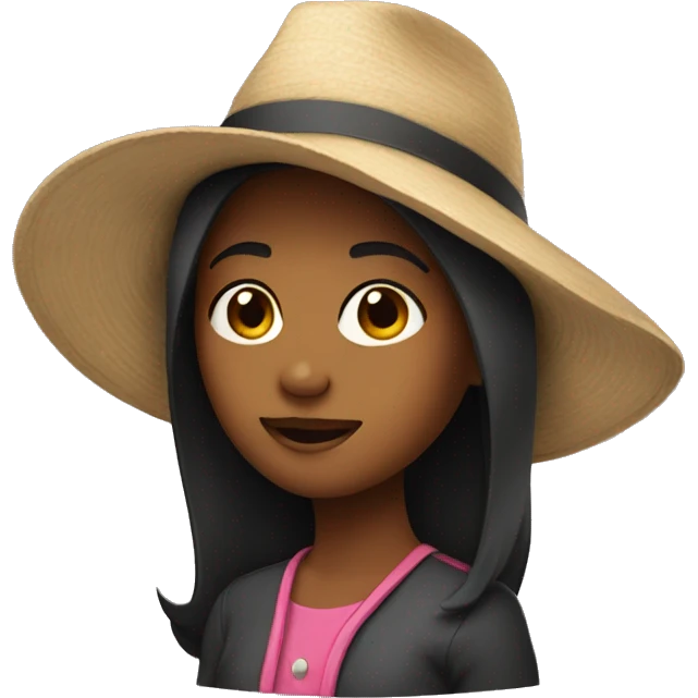 Girl in hat emoji