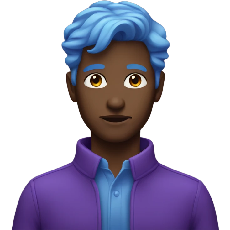 Purple blue  emoji