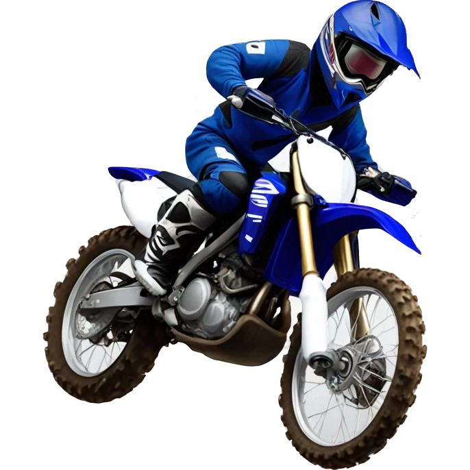 Yamaha Dirt bike wheeling emoji