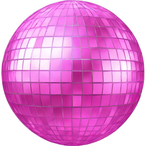 Pink pastel disco ball emoji