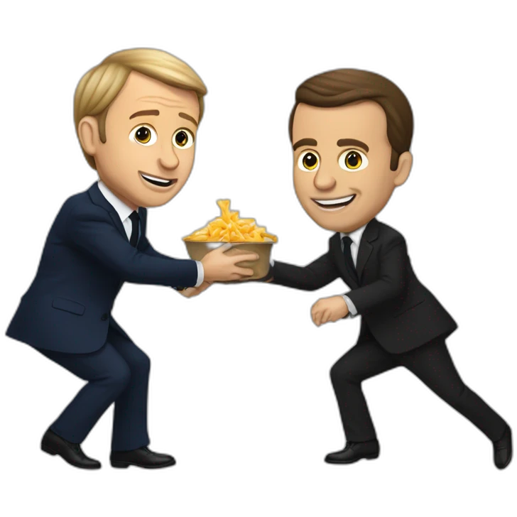 Macron danse avec Poutine emoji