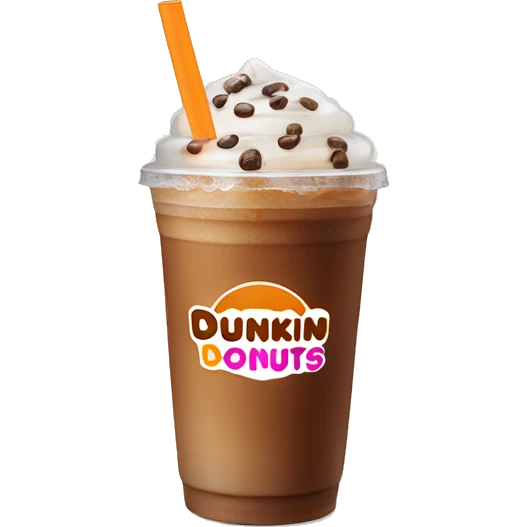 Dunkin’ Donuts iced coffee emoji