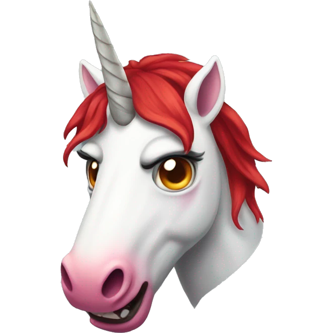 bloodthirsty unicorn emoji