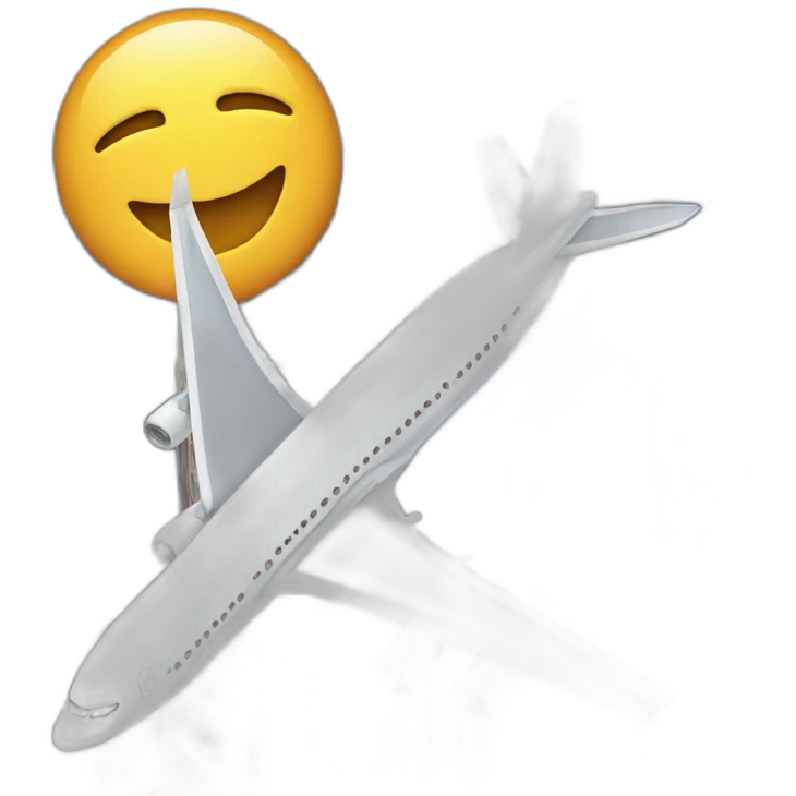 Plane next to the twin towers emoji