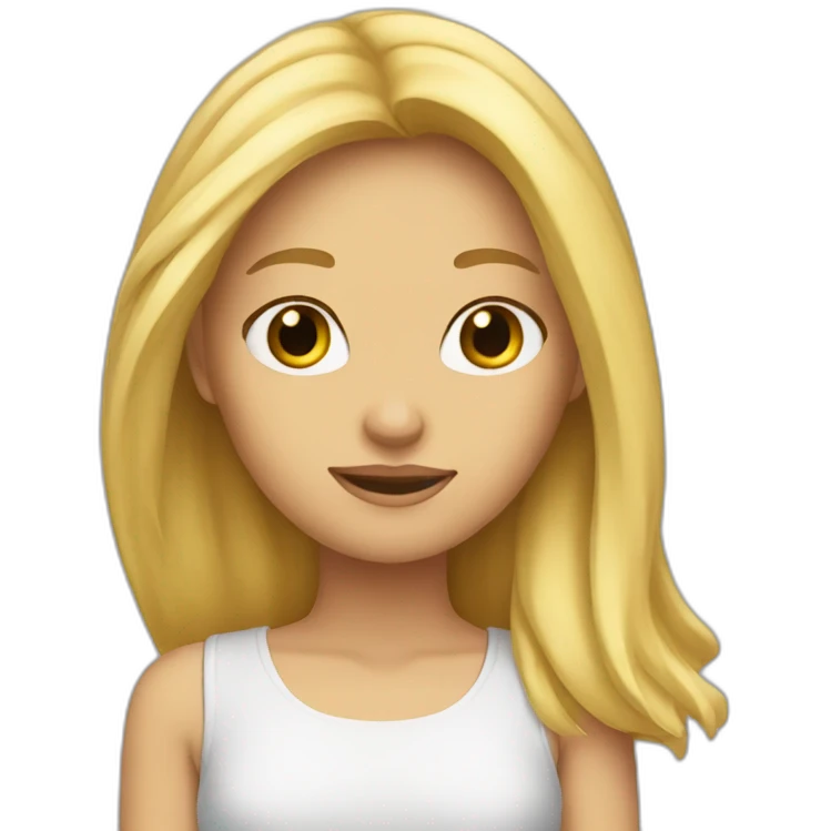 blonde-haired-girl-with-the-thoughts-What? emoji