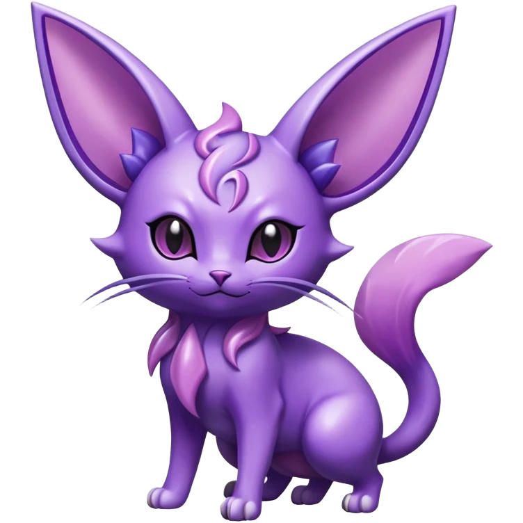 Shiny Exotic Espeon-Delcatty-Nidorino-Hybrid-Creature emoji
