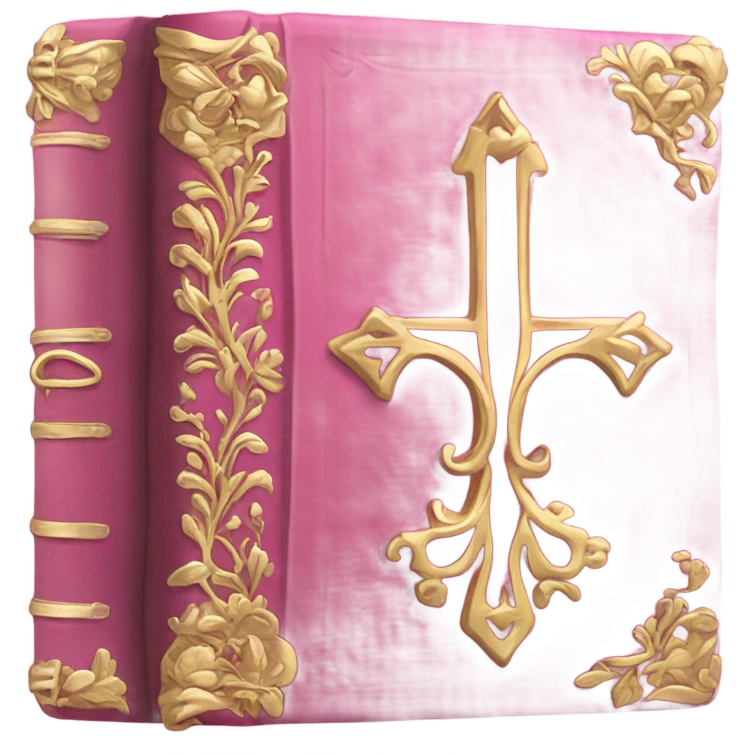 Bible pink emoji