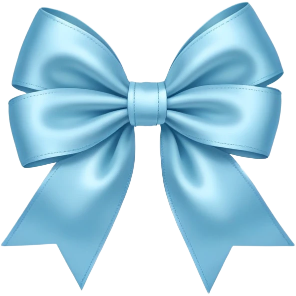light blue bow emoji