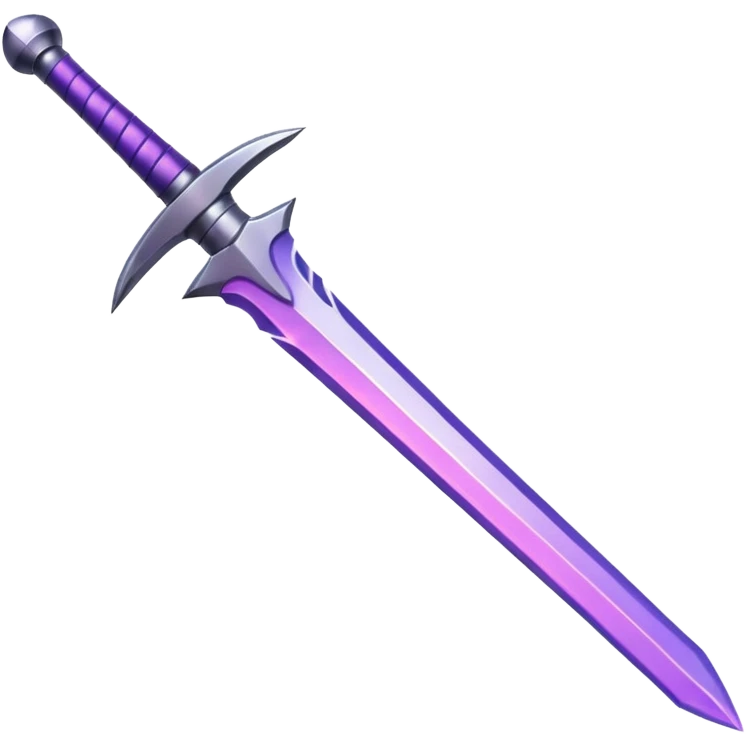 Purple sword emoji