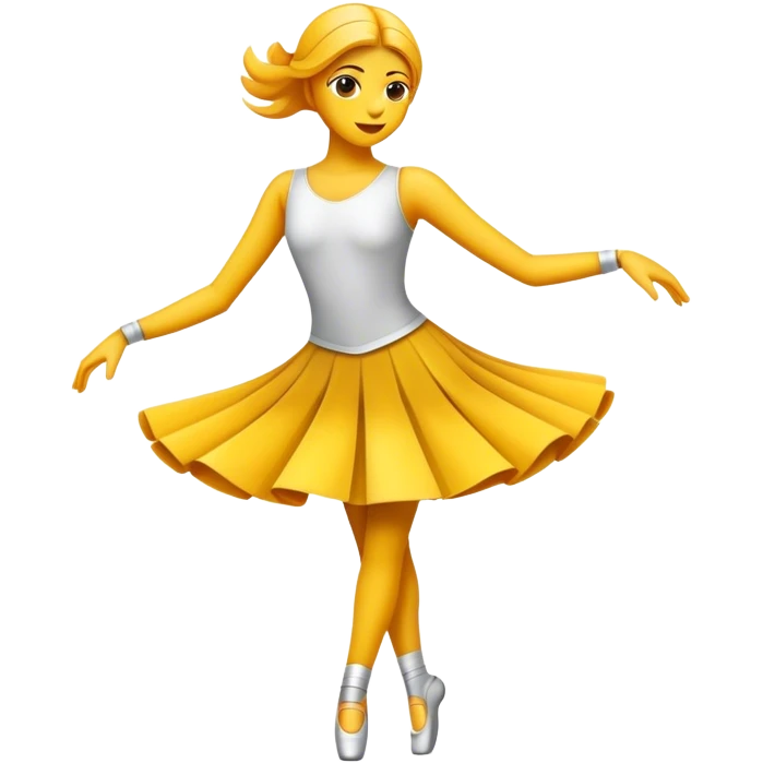 Humanless emoji for Contemporary Dance: bright modern clothing, abstract shapes, movement lines, and stage lighting with spotlights. The icon should convey the expressive and dynamic nature of contemporary dance, focusing on style and energy. Transparent background. emoji
