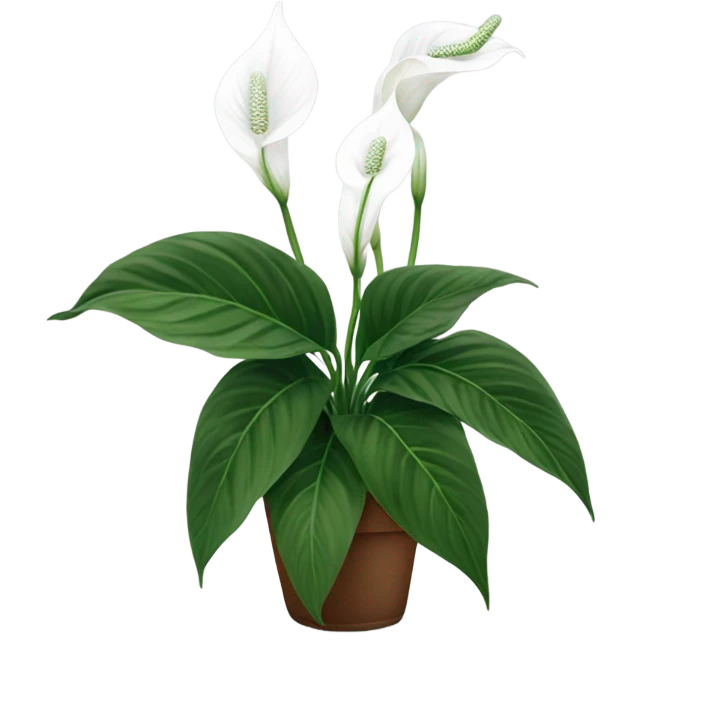 Peace lily emoji