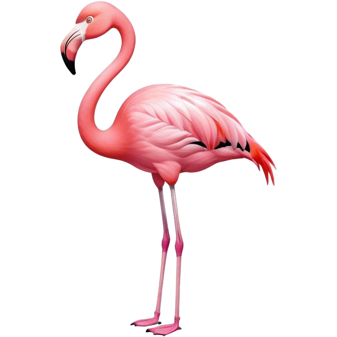 Pink flamingo emoji