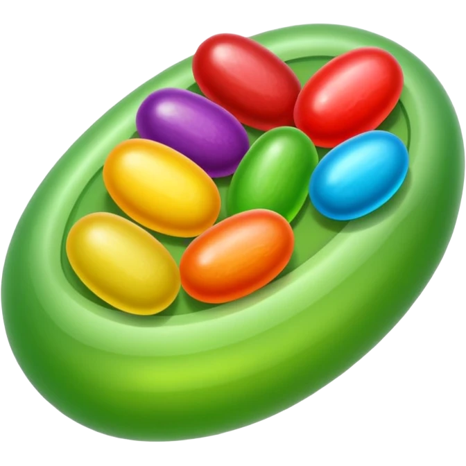 Jelly bean emoji