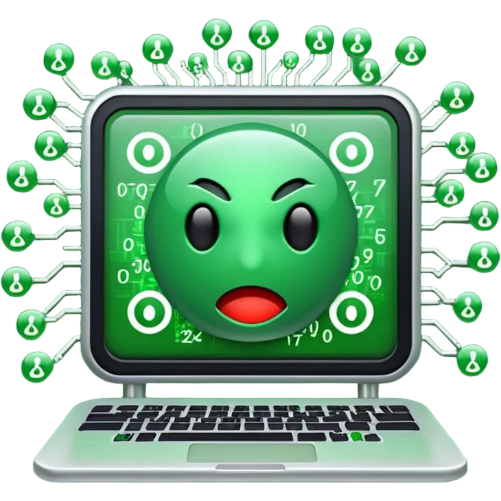 virus de computadora emoji