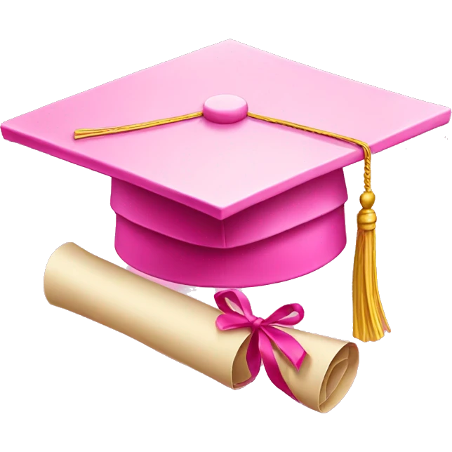 pink diploma  emoji