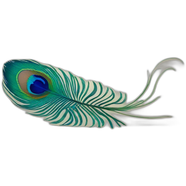 peacock feather emoji