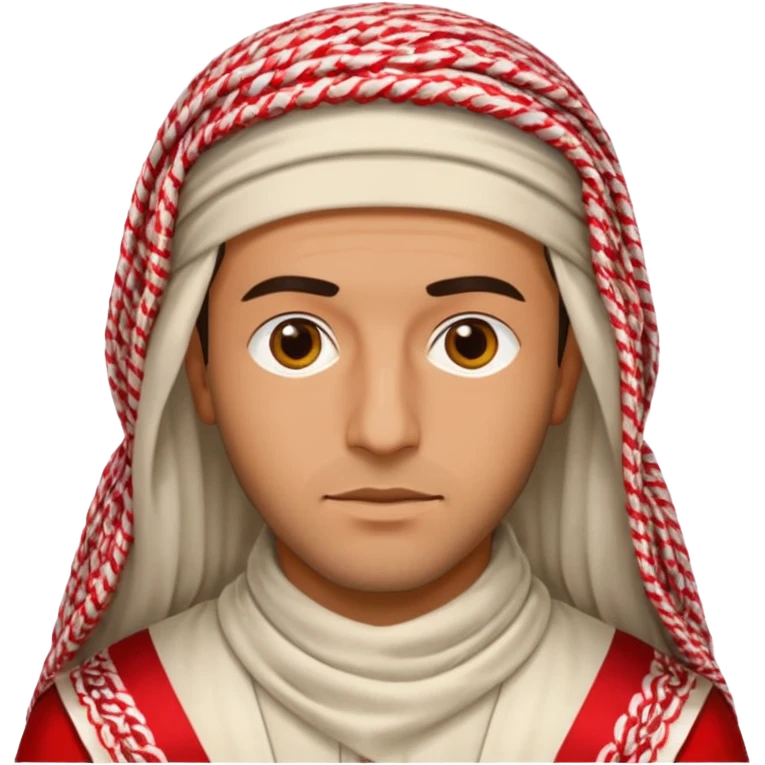 Emoji for a man wearing a Saudi Shemagh  emoji