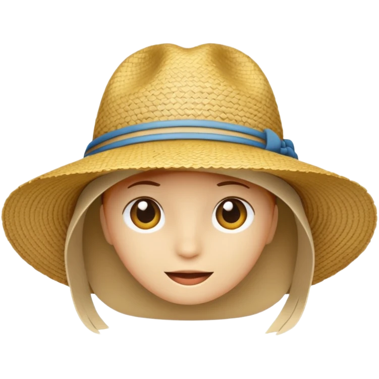 Chapeau de paille emoji