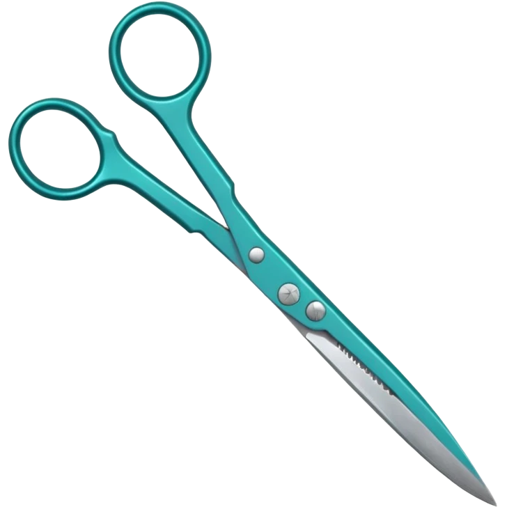 gardening scissors teal  emoji