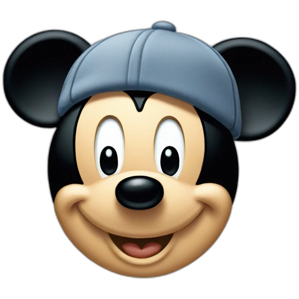 Mickey Mouse with cap emoji