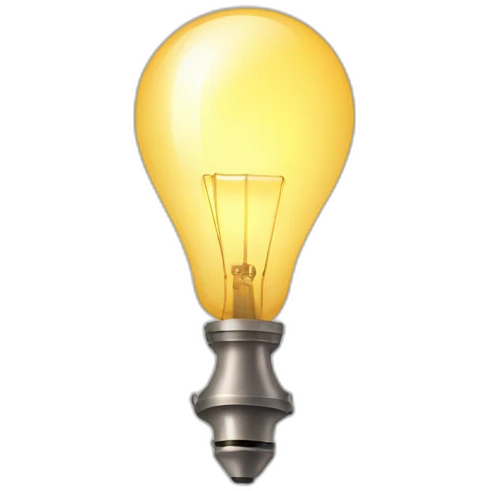 lamp shining like idea emoji