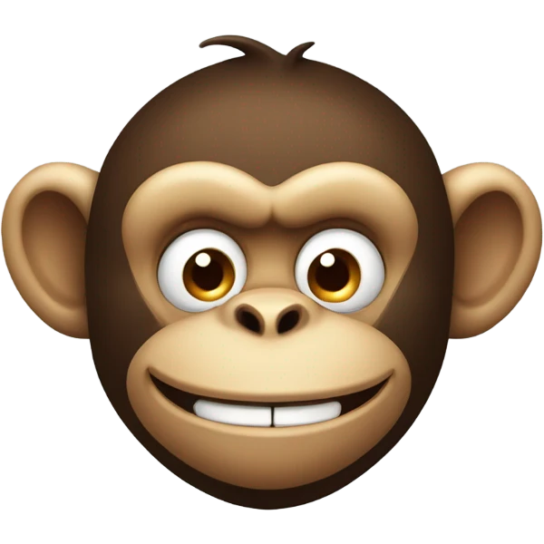 Fat evil monkey emoji