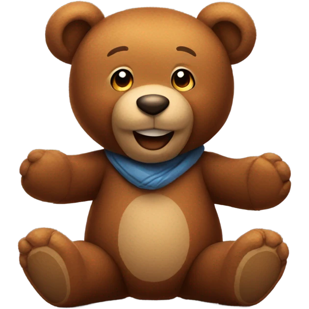 Brown teddy bear emoji