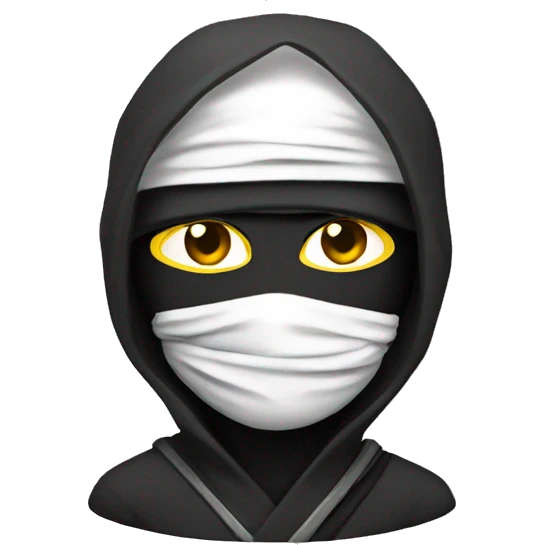 ninja with money emoji