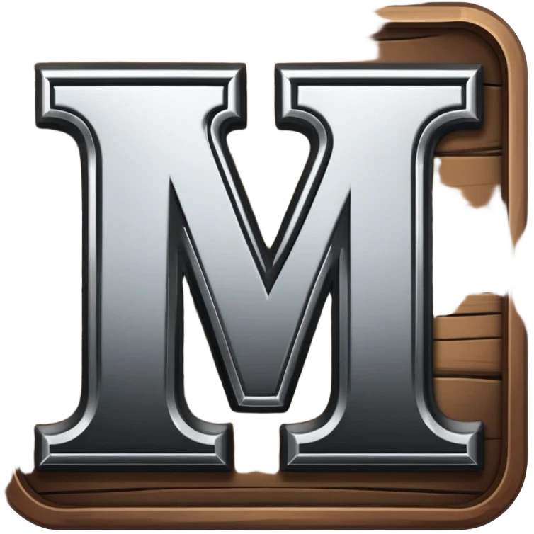 western cowboy style connected BLK letters with metallic silver outline, wild west typography, transparent background, only the black letters visible emoji