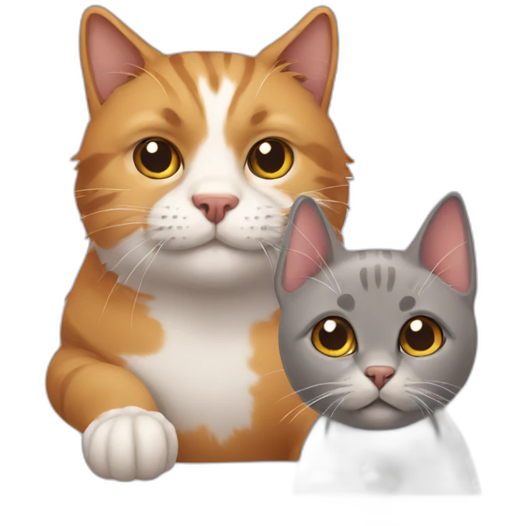 Cat with dog emoji