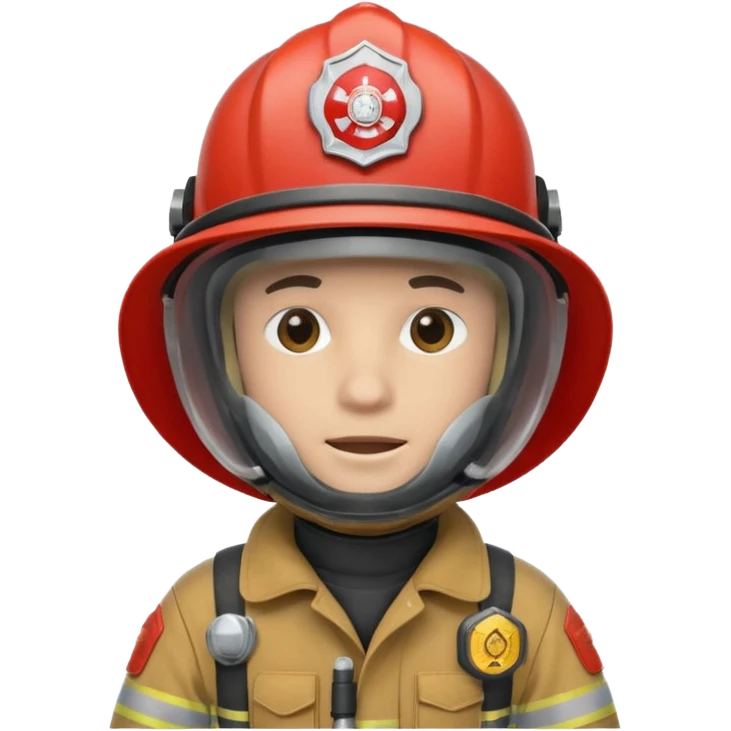 Firefighter with respiratory protection emoji