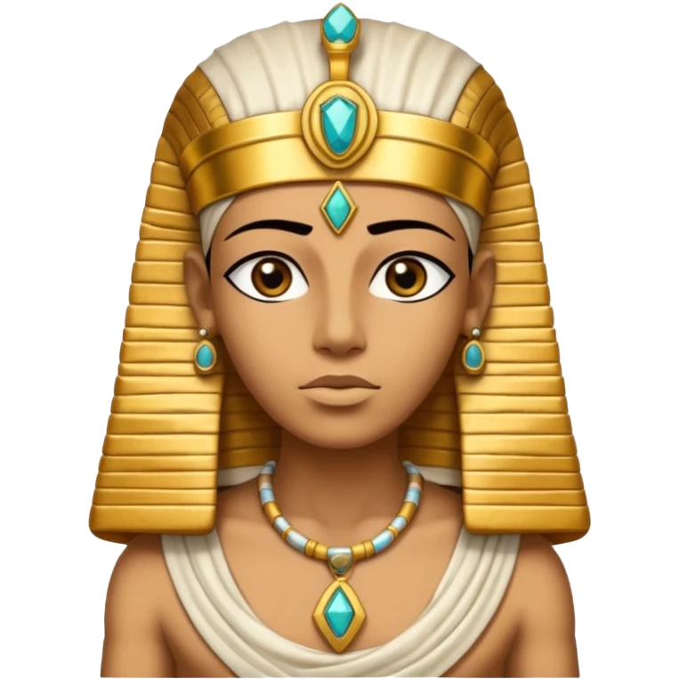 Mummy Pharaoh: Bandaged body with golden headdress and jeweled amulet.
 emoji