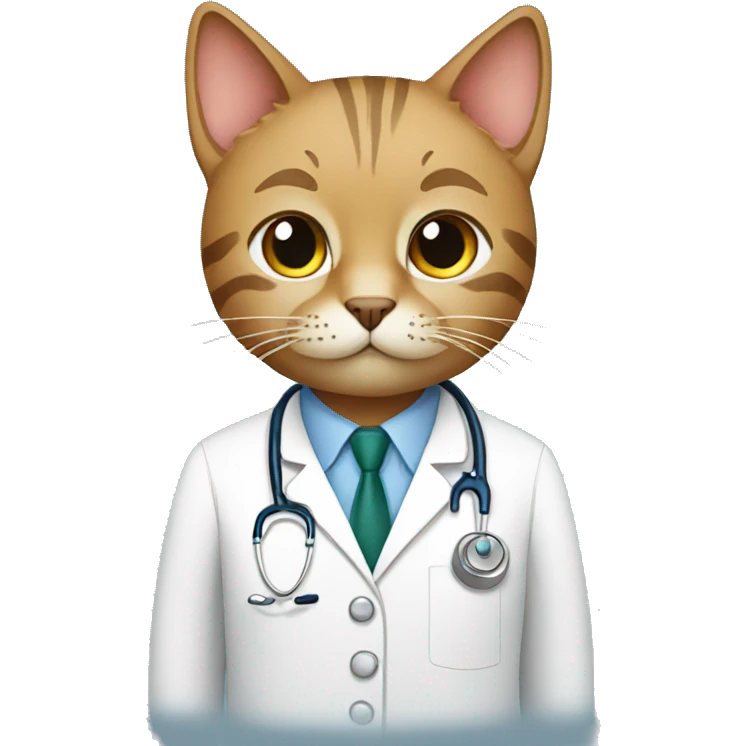 cat doctor emoji