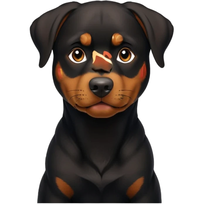 black and tan doberman rottweiler mix emoji