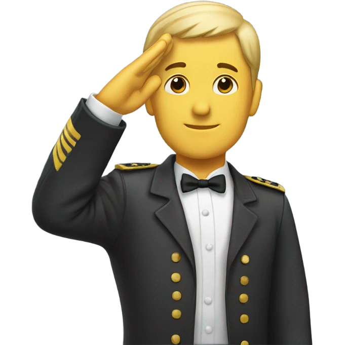 Man saluting  emoji