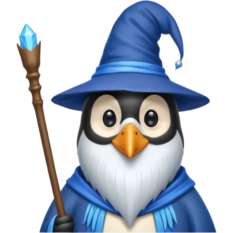 Penguin Wizard emoji
