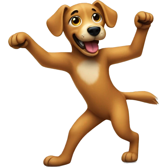 Dancing dog emoji
