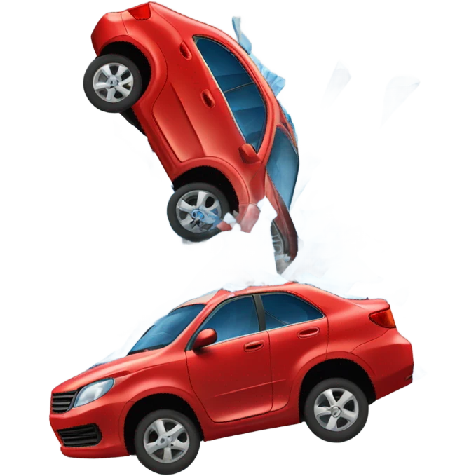 cars bumping emoji