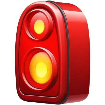 A car taillight emoji