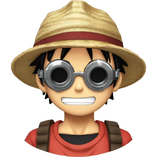 luffy gear 5 with goggles emoji