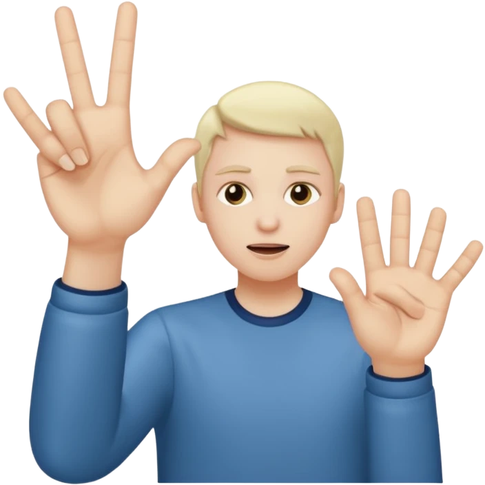 Flipping someone off emoji