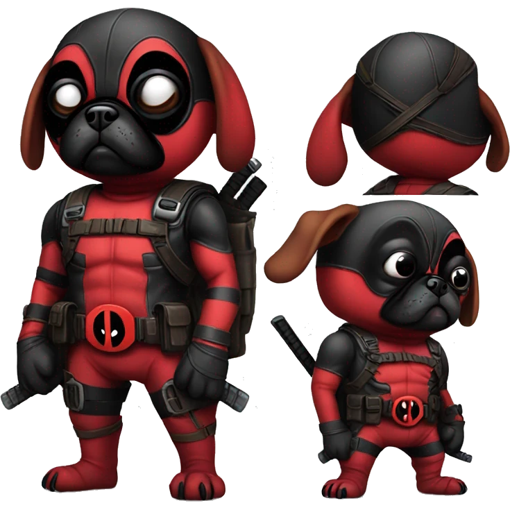 deadpool pug emoji
