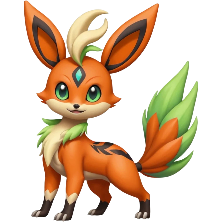 Colorful Exotic Meloetta-Flareon-Terrakion-Virizion-Venom-Stitch-Fakémon-creature-hybrid emoji