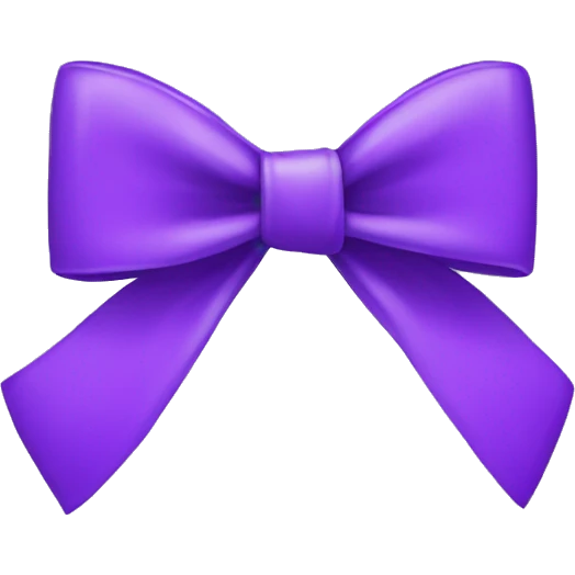 Purple bow  emoji